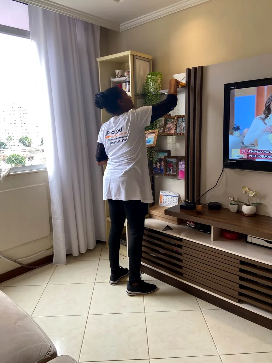 Organização profissional de ambiente residencial